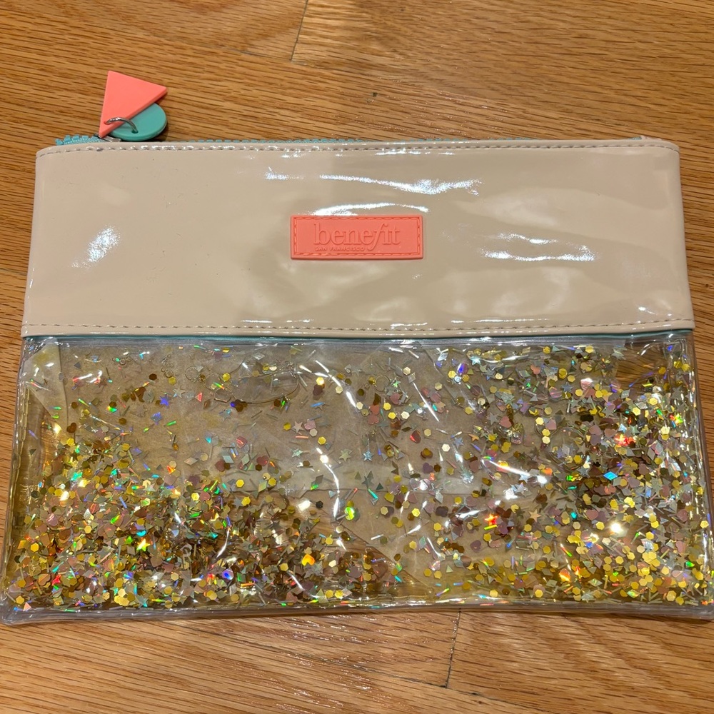 Benefit Glitter Confetti Makeup Bag/Pouch